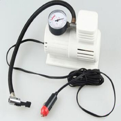 Weißer Schlauch Mini Air Pump Withs 45cm, Handhochleistungsauto-Luftkompressor