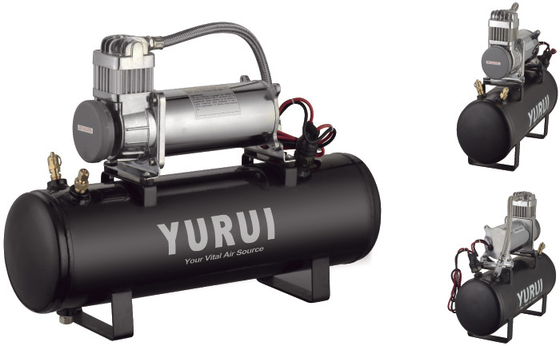 Ein guter Preis. 2,5 portierbarer Druckluft-Behälter IP67 der Gallonen-12V mit Stahl/Chrome Online
