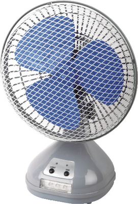 Metallwieder aufladbarer tragbarer Ventilator mit LED-Licht, tragbarer Ventilator
