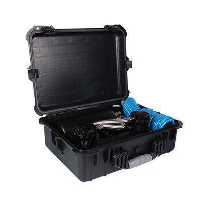 Doppelzylinderkompressor Doppelkopf-Luftfederung Kompressor-Kit mit Luftbehälter für Auto-Reifen Aufblasen schwere Aufgabe