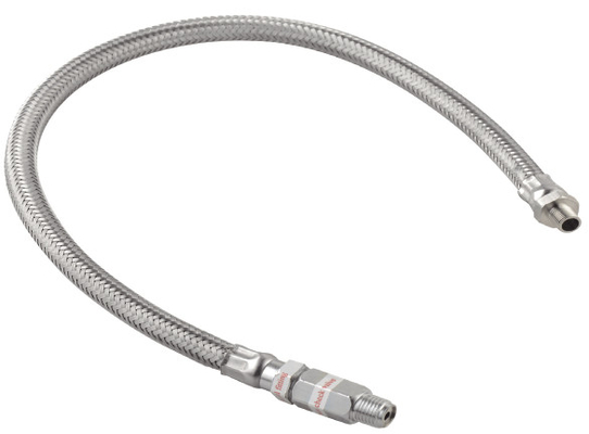 CER bespritzen weiche Luftkompressor-Teil-Stahl geflochten 1/8" mit Rückschlagventilen mit einem Schlauch