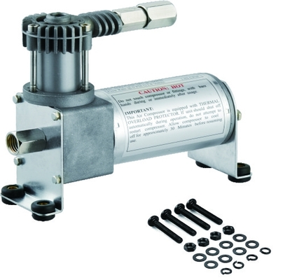 Einzelne Luft-Suspendierungs-Pumpe 120psi Chrome 12 Volt-rostfreier Führungs-Schlauch YURUI 6273R