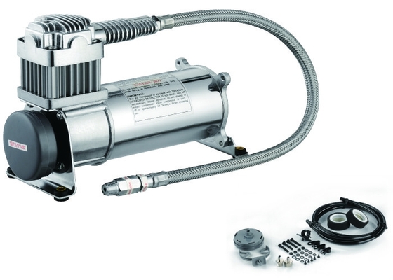Einzelnes 150psi 12V 1/4" Luft-Suspendierungs-Kompressor-Hochleistungssilber