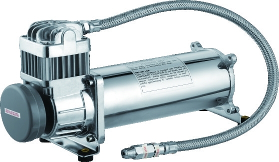 Einzelner Chrome Auto-Luftkompressor 12v, Luft-Fahrsuspendierung 200PSI für LKWs