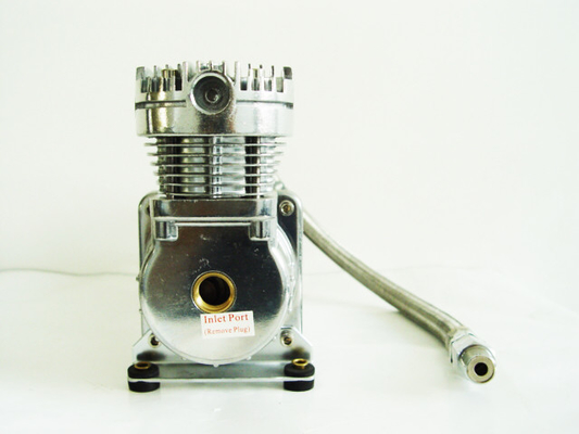Silbernes und schwarzes einzelnes Suspendierungs-Kompressor-Chrome-Material der Luft-200psi