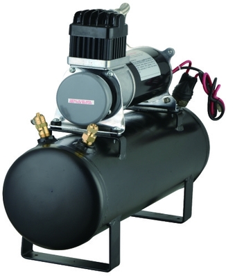Luft-Quellausrüstungen 12V 150PSI an Bord der Luftsysteme 1,5 Gallonen-Behälter-schwarzes Metall für schnelle Inflation