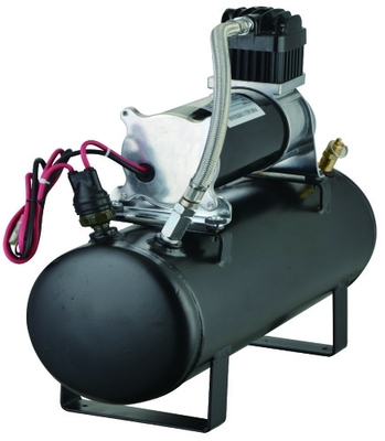 Luft-Quellausrüstungen 12V 150PSI an Bord der Luftsysteme 1,5 Gallonen-Behälter-schwarzes Metall für schnelle Inflation
