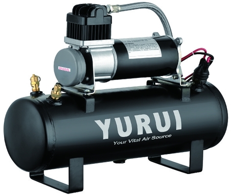 Ein guter Preis. Luft-Quellausrüstungen 12V 150PSI an Bord der Luftsysteme 1,5 Gallonen-Behälter-schwarzes Metall für schnelle Inflation Online