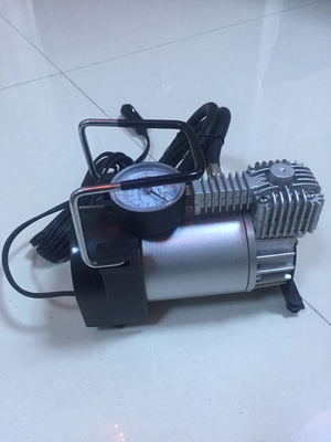 Silberne und gelbe Auto-Reifen-Druckpumpe, Hochleistungsenergie 12 Volt-Luftkompressor