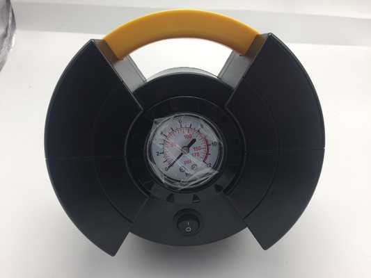 DC12V-Auto-Luft-Luftpumpen-Kompressor mit Messgerät für unterschiedliche Reifen-, Schwarze und Gelbefarbe