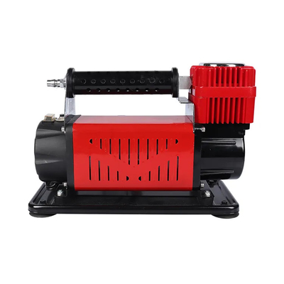 Schwermetall DC12V Auto-Luftkompressor mit Druckmessgerät Auto-Reifen Luft aufblaser Einzylinder-Luftkompressor