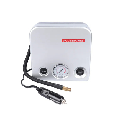 Silberne Mini-Handy-Fahrzeugluftkompressoren Dc 12v mit Abluftfunktion