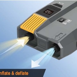Schnellste SUP Elektropumpe 12V und AC Stromleitung Aufblasen Aufblasen wie ein Hai bis zu 20psi mit automatischem Digitalbildschirm