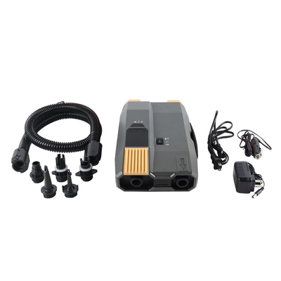 Ein guter Preis. 12v Paddle Board Pumpe mit wiederaufladbarer Batterie und Wechselstromleitung 110-220v für aufblasbare Werkzeuge bis 20 PSI Online
