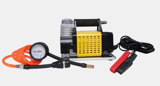 DC12V-Metall-Portable-Auto-Reifen-Inflator mit Metall-Druckmessgerät und Schlauch