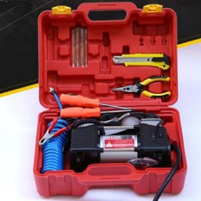 Luft-Schocks silberne des Fahrzeug-Luftkompressor-portierbare elektrische Luftkompressor-12v für LKWs