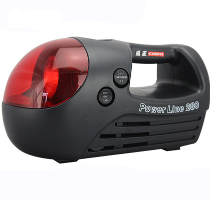 Schwarzer und roter portierbarer Luftkompressor für Auto drei in einer Art 12v 280 P/in