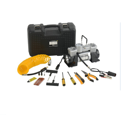 LKW Mini Tire Air Pump silberne schwarze Farbe 180w 12 Volt-DCs mit Licht