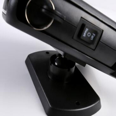 Tragbare Auto-Plastikheizungs-schwarze Farbe DCs 12v mit Ventilator/Heater Function