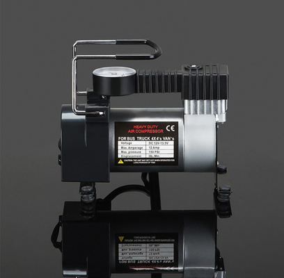 Portable Hochdruck-Metall-Auto-Luftkompressor mit Uhr und Stofftasche