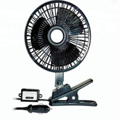 Schwarzer Auto-Ventilator-Plastik 12v/24v mit halbem Sicherheits-Metallschutz
