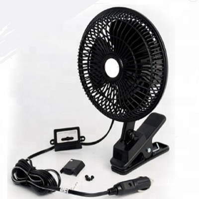 Schwarzer Auto-Ventilator-Plastik 12v/24v mit halbem Sicherheits-Metallschutz