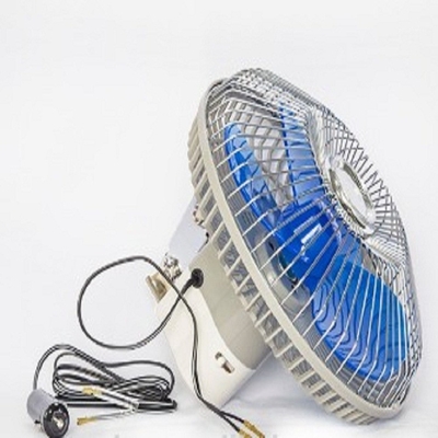 12v / Ventilator des Auto-24v 8 Zoll-oszillierender Ventilator mit vollem Sicherheits-Metallschutz