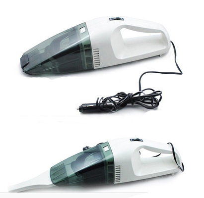 Weißer schwarzer Handauto-Staubsauger 0.8kgs mit waschbarem DC des Filter-12v