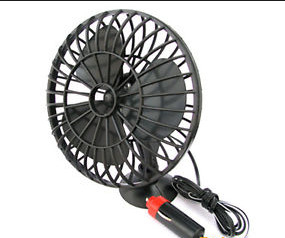 Oszillierender Auto-Ventilator DCs 12V mit Ein/Aus-Schalter Saugnapf-Montage