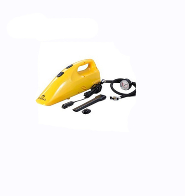 Gelber Handstaubsauger mit Kompressor-Funktion 12 V-Autostaubsauger