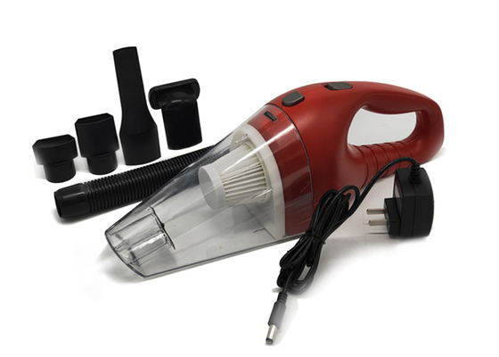 Rote ABS Batterie-Staubsauger/Bürsten des Auto-Innenstaubsauger-zwei