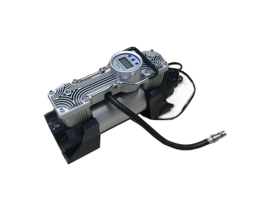 Doppelzylinder-Portable-Luftkompressor mit Griff und Plastikbox