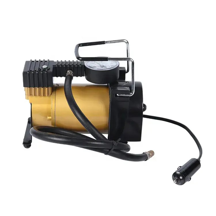Portable Metallluftkompressor DC12v Einzylinder Autoreifen Aufblaser Pumpe Schnelle Aufblasung
