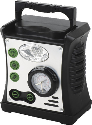 Ein guter Preis. Dauerhafte schwarze Plastik4 in 1 Auto-Luftkompressor, verschiedene Funktionen für Ihr auserlesenes schnelles Infaltion für Luftsystem Online