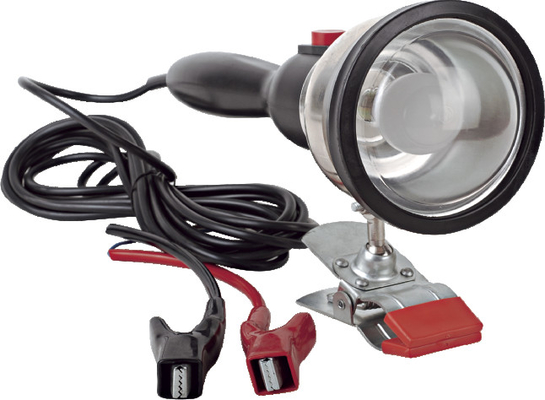 Ein guter Preis. Tragbares Arbeitslicht DC12V 35W mit Halogenbirne/zwei Batterie-Clip Online