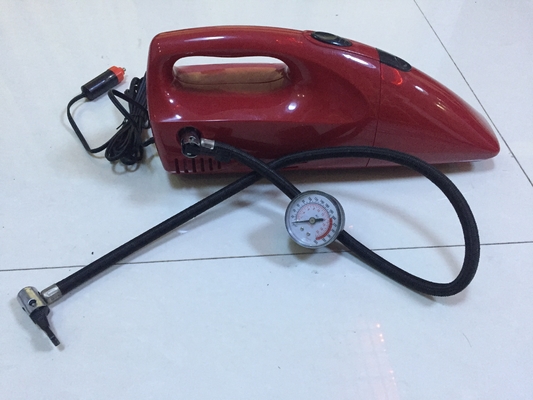 Ein guter Preis. 2 in 1 DC roter und gelber fantastischer tragbarer Auto-Staubsauger 12V für Auto mit Inflation Fuction Online