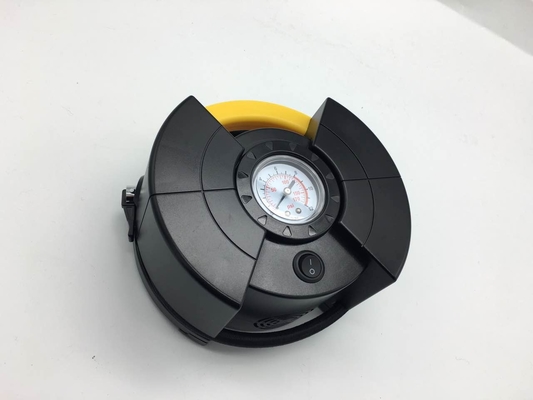 Ein guter Preis. DC12V-Auto-Luft-Luftpumpen-Kompressor mit Messgerät für unterschiedliche Reifen-, Schwarze und Gelbefarbe Online