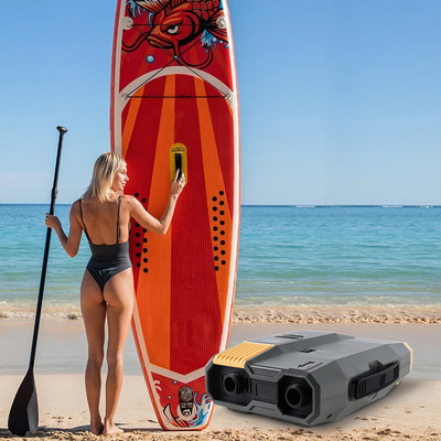 5000mAH Batteriekapazität SUP Elektropumpe für aufblasbare Dock-Kajak-Paddelbrett 20PSI 12V/110-240V